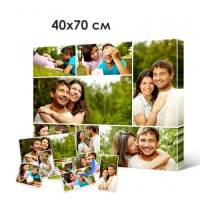 Печать портретов, фото, картин на холсте 40х70см
