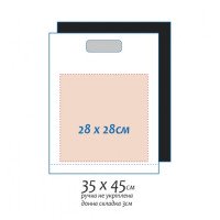 Пакет банан 35х45см, Черный